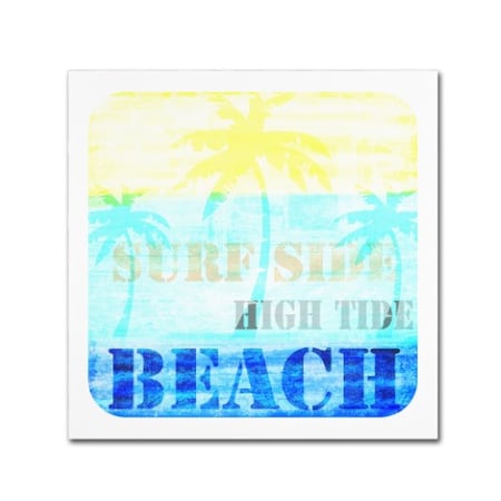 LightBoxJournal 'Welcome Beach 1' Canvas Art,18x18